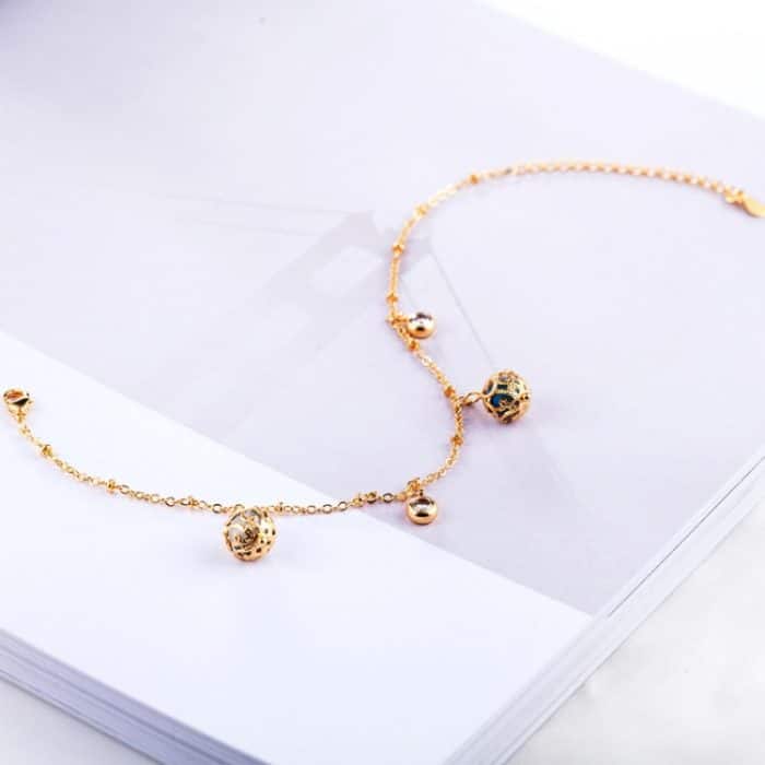 Mode Dame Perlen Zirkon verstellbare All-Match-Armband Braut Hochzeit vergoldet Armband (Gold) – Bild 2