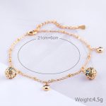 Mode Dame Perlen Zirkon verstellbare All-Match-Armband Braut Hochzeit vergoldet Armband (Gold) – Bild 4