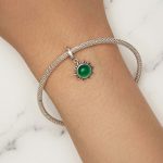 SCC2005-CF Sterling Silber S925 Zirkon Temperaturempfindliche Verfärbung Sonnenform Anhänger Zubehör – Bild 7