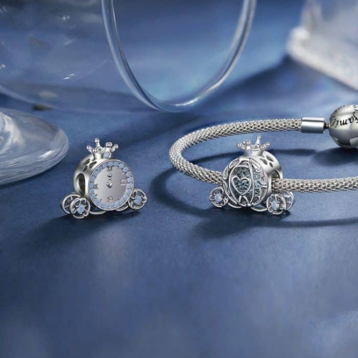 SCC2534 S925 Sterling Silber Halskette Anhänger Zubehör Magischer Kürbis Auto DIY Armband Perlen – Bild 3