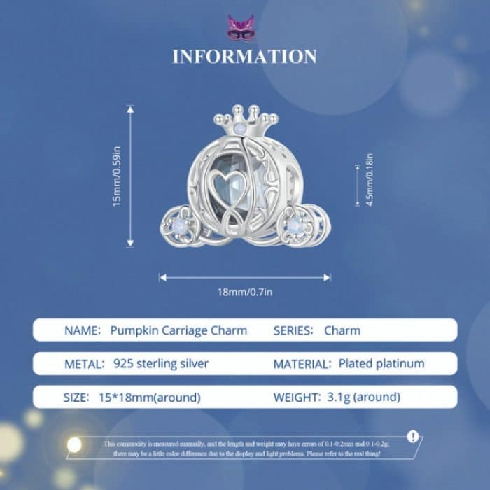SCC2534 S925 Sterling Silber Halskette Anhänger Zubehör Magischer Kürbis Auto DIY Armband Perlen – Bild 5