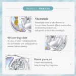 SCC2538 S925 Sterling Silber Halskette Anhänger Zubehör Süße Katze Mond DIY Armband Perlen – Bild 3