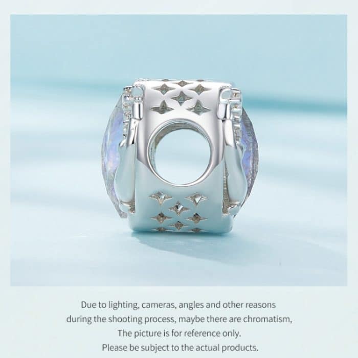 SCC2538 S925 Sterling Silber Halskette Anhänger Zubehör Süße Katze Mond DIY Armband Perlen – Bild 5