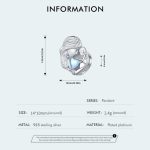 SCC2539 S925 Sterling Silber Halskette Anhänger Zubehör Herz Form Eltern-kind-Mutter Liebe DIY Armband Perlen – Bild 2