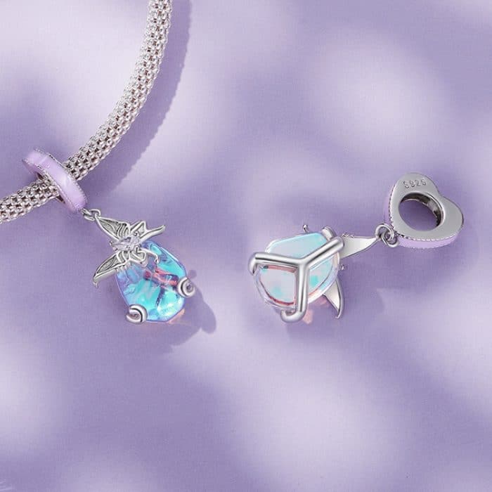 SCC2546 S925 Sterling Silber Halskette Anhänger Zubehör Pastoral Schmetterling DIY Armband Perlen – Bild 3