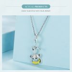 SCC2547 S925 Sterling Silber Niedlicher umgedrehter Affe Anhänger Zubehör DIY Armband Perlen – Bild 4