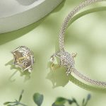 BSC862 S925 Sterling Silber Kleiner Regenschirm Anhänger Zubehör DIY Armband Perlen – Bild 5