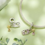 BSC863 S925 Sterling Silber Französisch Champagner Anhänger Zubehör DIY Armband Perlen – Bild 5