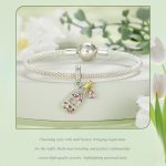 BSC863 S925 Sterling Silber Französisch Champagner Anhänger Zubehör DIY Armband Perlen – Bild 6