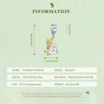 BSC864 S925 Sterling Silber Einladung Form Anhänger Zubehör DIY Armband Perlen – Bild 2