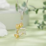 BSC864 S925 Sterling Silber Einladung Form Anhänger Zubehör DIY Armband Perlen – Bild 4