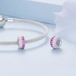 S925 Sterling Silber Doppelschicht Silikon Perlen Anhänger Zubehör DIY Armband Perlen – Bild 7
