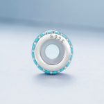 S925 Sterling Silber Doppelschicht Silikon Perlen Anhänger Zubehör DIY Armband Perlen – Bild 4