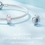 SCC2515 S925 Sterling Silber Katzenkralle Silikonperlen Anhänger Zubehör DIY Armband Perlen – Bild 6