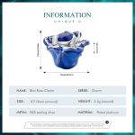 BSC879 S925 Sterling Silber Blaue Zauberin Rose Anhänger Zubehör DIY Armband Perlen – Bild 3