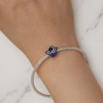 BSC879 S925 Sterling Silber Blaue Zauberin Rose Anhänger Zubehör DIY Armband Perlen – Bild 7