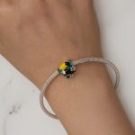 SCC2520 S925 Sterling Silber Dschungel Tukan Anhänger Zubehör DIY Armband Perlen – Bild 7