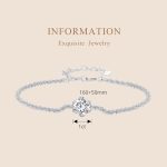 MSB006 Sterling Silber S925 Weißgold vergoldetes Moissanit Modearmband – Bild 3