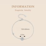 MSB007 Einfaches Armband aus Sterlingsilber mit S925-Weißgold und Zirkon-Moissanit – Bild 3