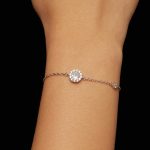 MSB007 Einfaches Armband aus Sterlingsilber mit S925-Weißgold und Zirkon-Moissanit – Bild 5