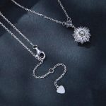 MSN017 Einfache, leichte Luxus-Halskette aus Sterlingsilber S925 mit platiniertem Zirkon und Zirkon – Bild 3