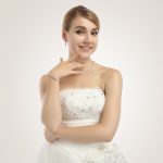 17cm Mode Zirkon verkrustete römische Armbänder Platinierter Armbandschmuck – Bild 7