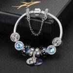 20cm Mode Ethnischen Stil Boho Blue Sky Star Mond Perlen Armbänder