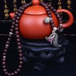 Modeschmuck-Accessoire, Granat-Perlen-Armband – Bild 5