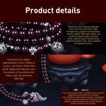 Modeschmuck-Accessoire, Granat-Perlen-Armband – Bild 2