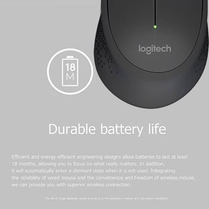 Logitech M280 2,4 GHz 3 Tasten 1000 DPI kabellose optische Maus, kabellose Reichweite: 10 m – Bild 2