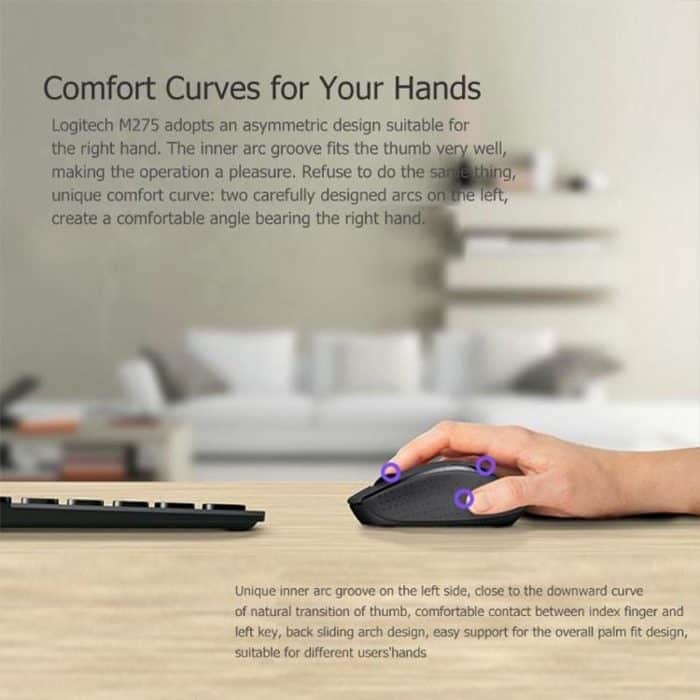 Logitech M280 2,4 GHz 3 Tasten 1000 DPI kabellose optische Maus, kabellose Reichweite: 10 m – Bild 5