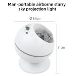 5W Micro USB-Stromversorgung Fernbedienung Sternenhimmel Laserprojektionslampe LED-Atmosphäre Nachtlicht mit magnetischer Basis – Bild 3