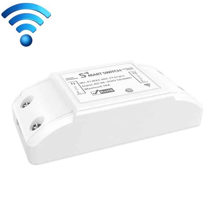 10A Einkanaliges WLAN-Smart-Switch-Funkfernbedienungsmodul Funktioniert mit Alexa & Google Home, AC 90-250V – Bild 1
