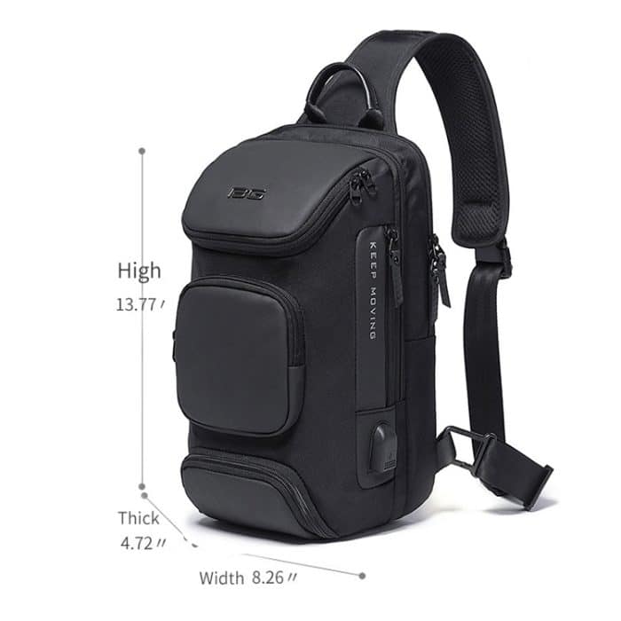 BANGE Mode-Reise-Brusttasche, Business-Rucksack, einzelne Umhängetasche, Single Shoulder Bag – Bild 2