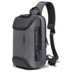 BANGE Herren-Sicherheits-USB-Brusttasche, tragbare Outdoor-Umhängetasche, Shoulder Bag, Outdoor Shoulder Bag