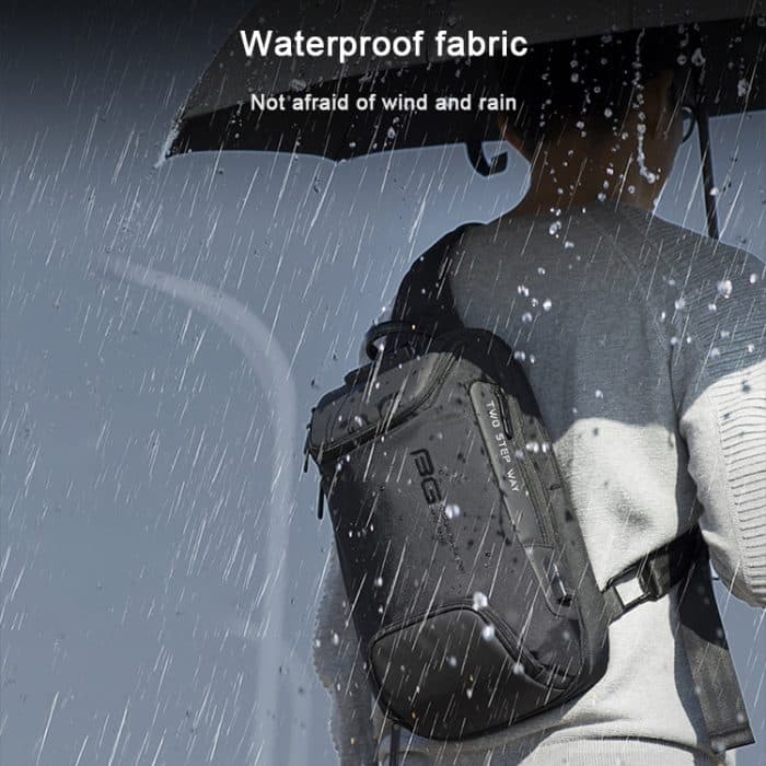 BANGE Herren-Sicherheits-USB-Brusttasche, tragbare Outdoor-Umhängetasche, Shoulder Bag, Outdoor Shoulder Bag – Bild 12