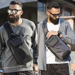 BANGE Herren-Sicherheits-USB-Brusttasche, tragbare Outdoor-Umhängetasche, Shoulder Bag, Outdoor Shoulder Bag – Bild 13