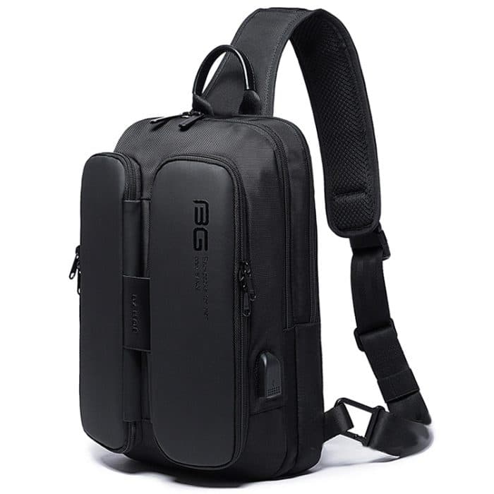 OG1864B.jpg BANGE Mode Casual Umhängetasche Outdoor USB Brusttasche, USB Chest Bag – Bild 1