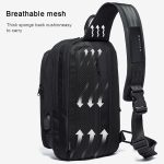 BANGE Mode Casual Umhängetasche Outdoor USB Brusttasche, USB Chest Bag – Bild 14