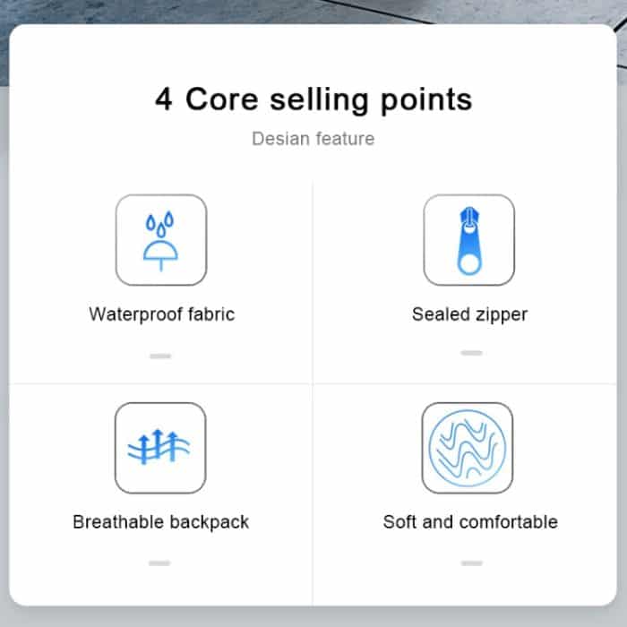 BANGE Männer Mode Männer Brusttasche Outdoor Freizeit Umhängetasche Wasserdichte Umhängetasche – Bild 4