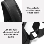 BANGE Männer Mode Männer Brusttasche Outdoor Freizeit Umhängetasche Wasserdichte Umhängetasche – Bild 5