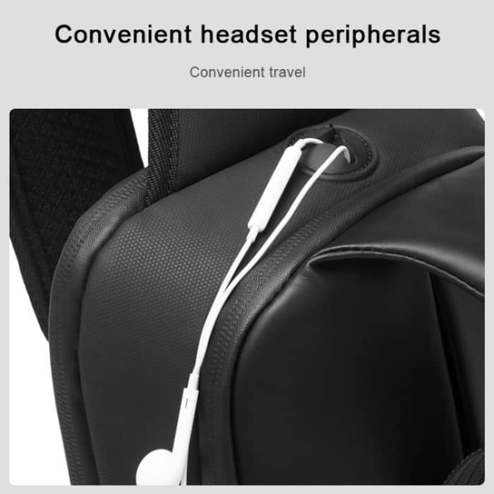 BANGE Männer Mode Männer Brusttasche Outdoor Freizeit Umhängetasche Wasserdichte Umhängetasche – Bild 10