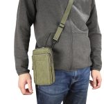 Outdoor-Handy-Tragetasche, Nylon-Crossbody-Schulter-Handy-Holster, Taillengürtel, Brieftaschen-Tasche mit Karabiner
