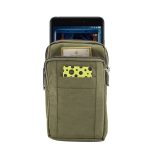 Outdoor-Handy-Tragetasche, Nylon-Crossbody-Schulter-Handy-Holster, Taillengürtel, Brieftaschen-Tasche mit Karabiner – Bild 11