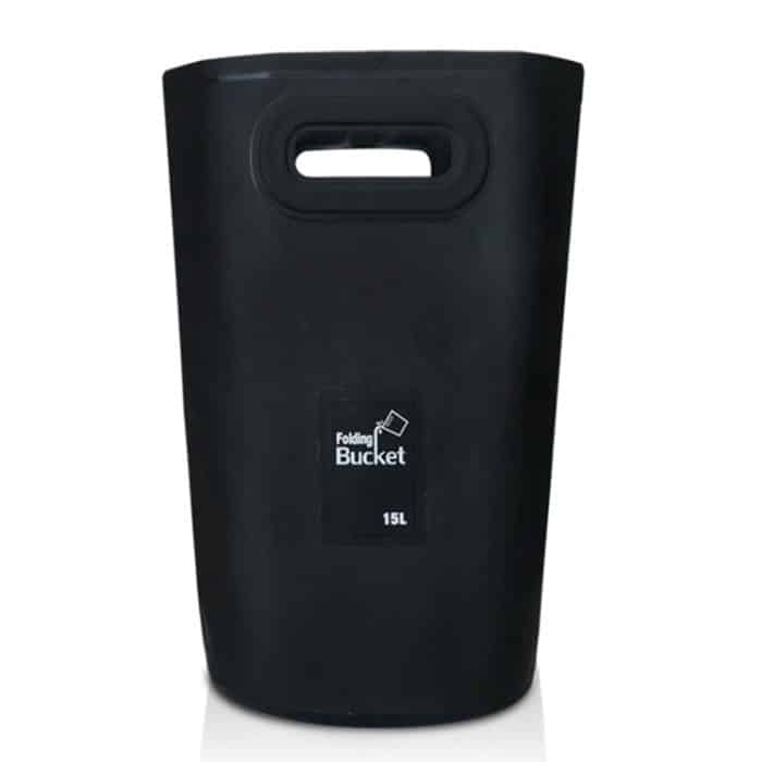 Tragbares, zusammenklappbares Waschbecken für den Außenbereich, zusammenklappbarer PVC-Eimer, Fassungsvermögen: 15 l, 15L Black, 15L Dark Blue, 15L Orange, 15L Green, 15L Rose Red – Bild 2