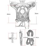 FHG082BK Multifunktionale Damen-Umhängetasche mit Umhängetasche – Bild 4