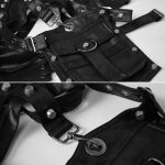 FHG303BK Leder-Rüstungsform Ein-Schulter-Tasche für Damen – Bild 5