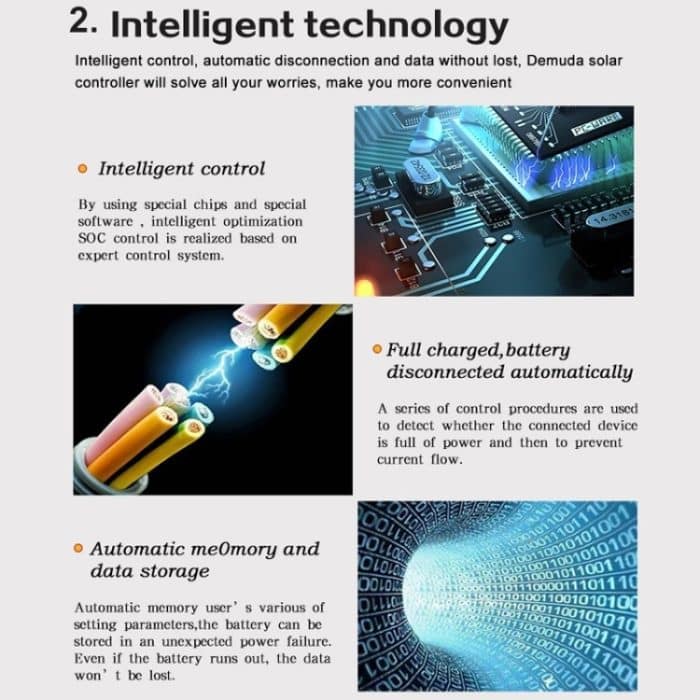 CMTD-2420 20A 12V / 24V Solar Lade- / Entladesteuerung mit LED-Anzeige und zwei USB-Anschlüssen – Bild 5