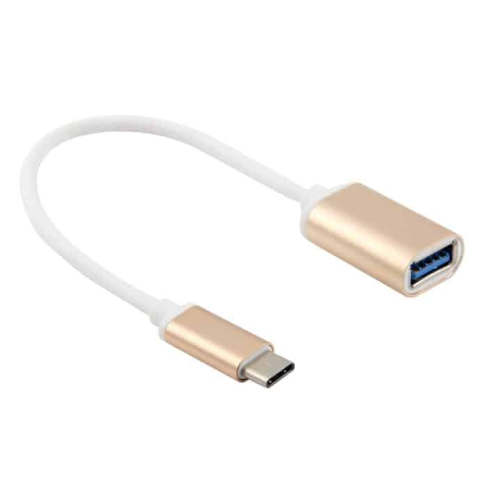 20 cm langes Adapterkabel mit Metallkopf, USB 3.1 Typ-C-Stecker auf USB 3.0-Buchse – Bild 2
