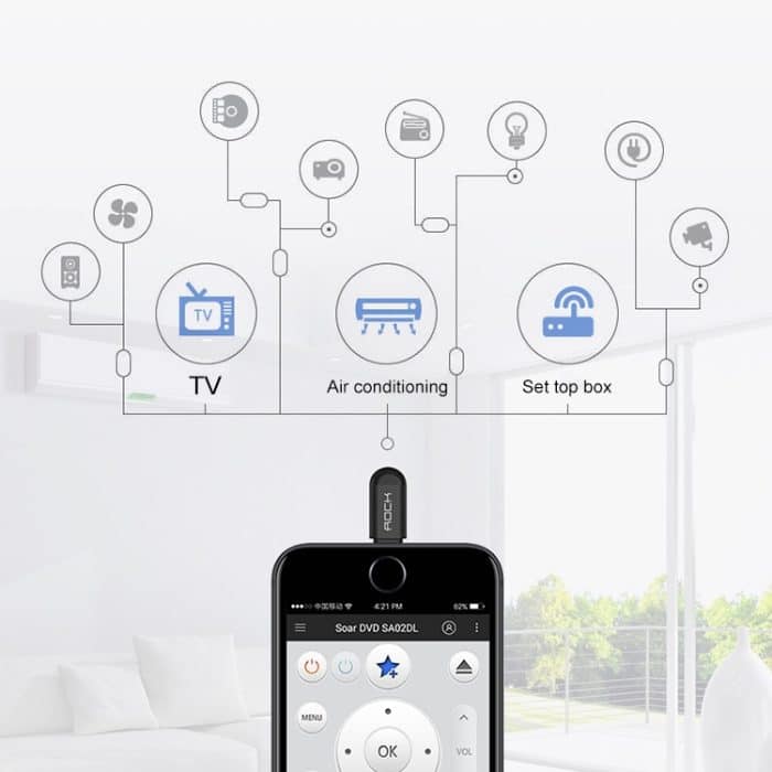 Einfach zu steuernde kabellose Smart-Fernbedienung für Mobiltelefone der 3. Generation für die universelle mobile Cloud-Fernbedienung von Apple – Bild 4
